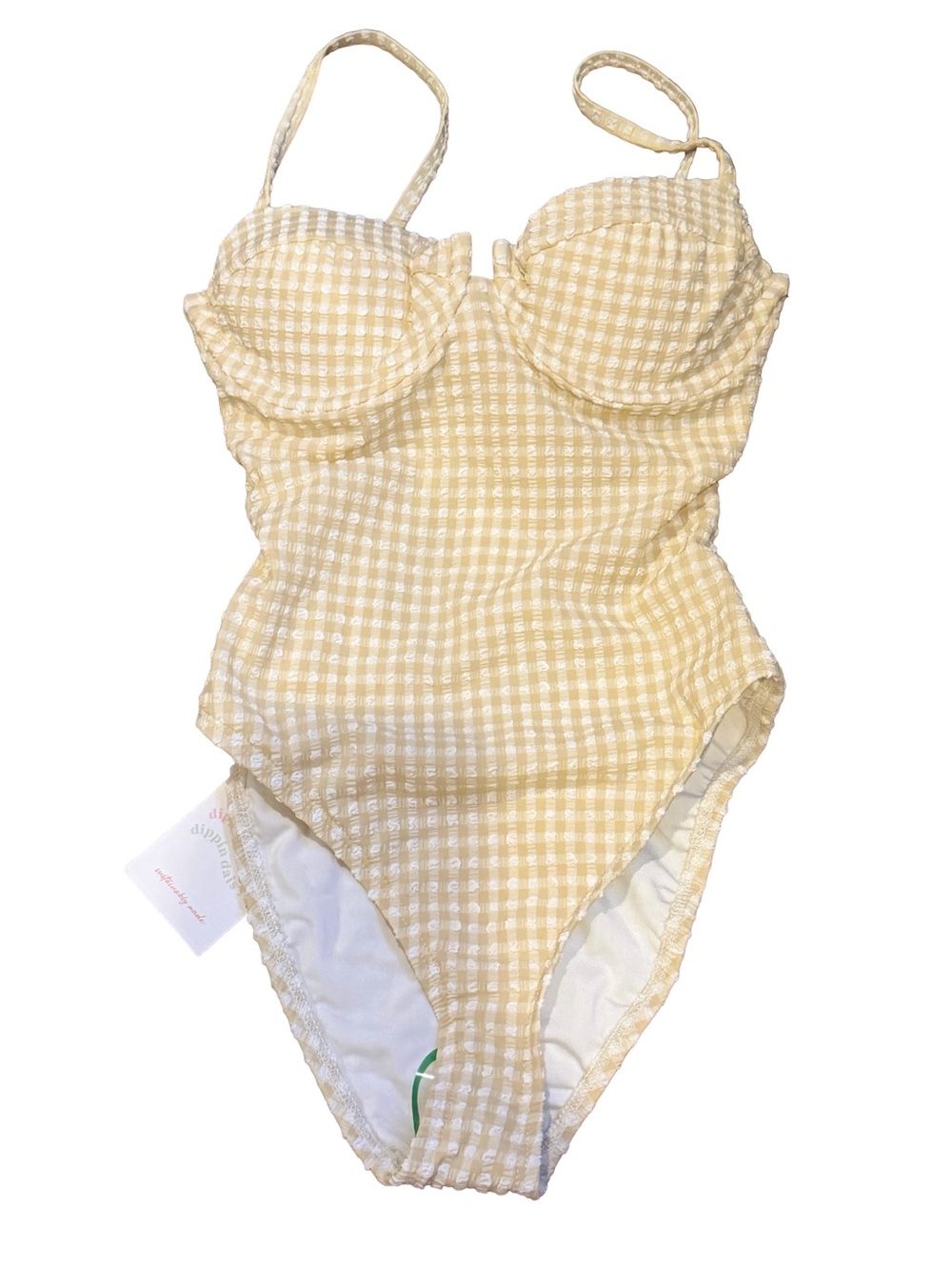 Dippin’ Daisy’s Saltwater Gingham One Piece Swimsuit S NWT - Picture 3 of 8